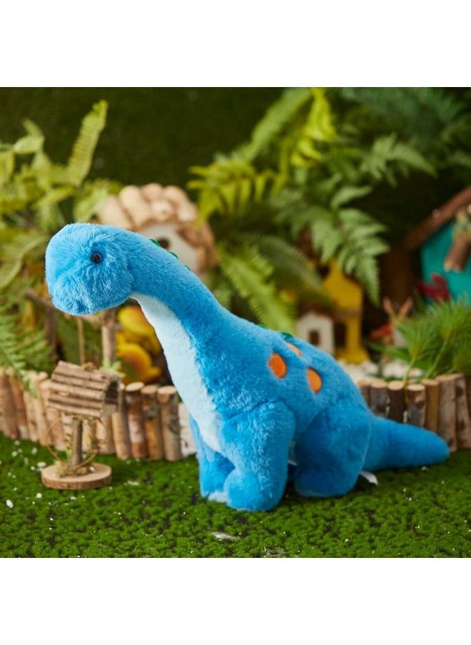 Houwsbaby - 14’’ Light Up Dinosaur Diplodocus Stuffed Animal Floppy Led Plush Toy Night Lights Glow Pillow Long Neck Birthday Gifts For Kids Toddler Girls And Boys Blue - Image 1