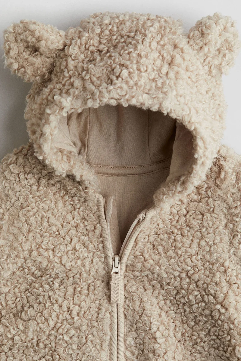 H&M Hooded fluffy pramsuit