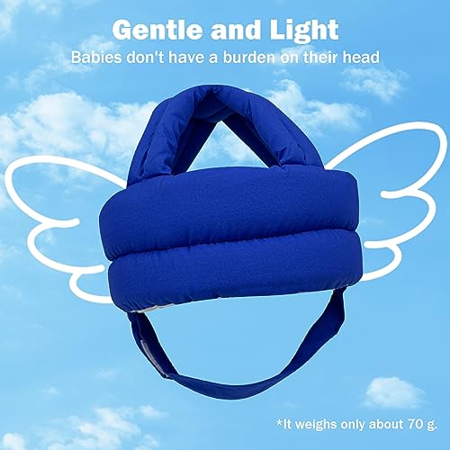 REFLYAWAY Baby Head Protector Baby Helmet for Crawling Walking, No Bumps Safety Head Adjustable Protective Cap for Walking, Playing (Sapphire Blue) - Image 5