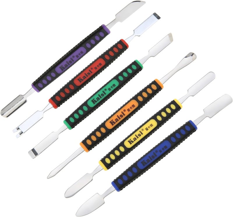 OriGlam 6pcs Dual Ends Metal Spudger Set, Professional Pry Opening Spudger, Prying Opening Repair Tool Kit for iPhone iPad iPod Mobile Phone Tablet Laptop Mp3 Watch - Image 2
