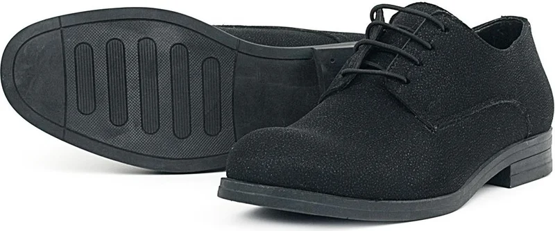 راكربلاس Black Glitter Laced Suit Classic Kids Shoes