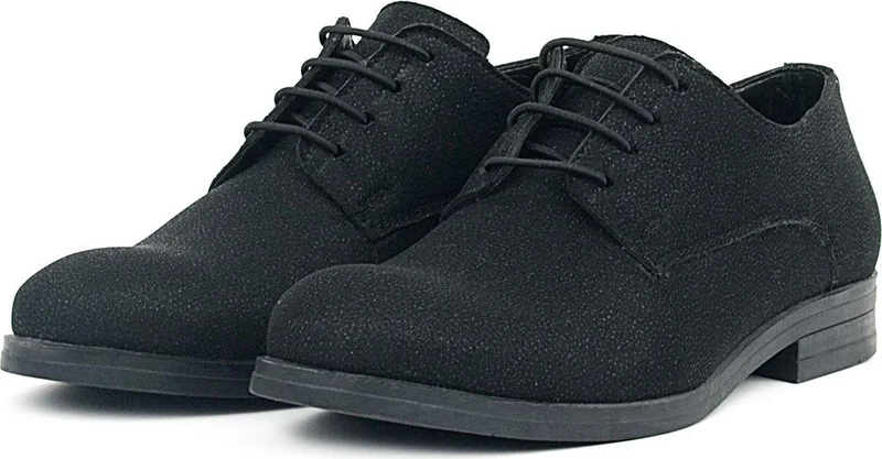 راكربلاس Black Glitter Laced Suit Classic Kids Shoes