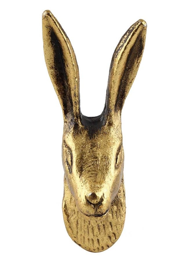 Indian-Shelf Indian Shelf 6 Pack Gold Aluminium Rabbit Knobs for Kids Dresser and Nursery Drawers Cute Bunny Decorative Cabinet Handles Easter Decor - Image 2