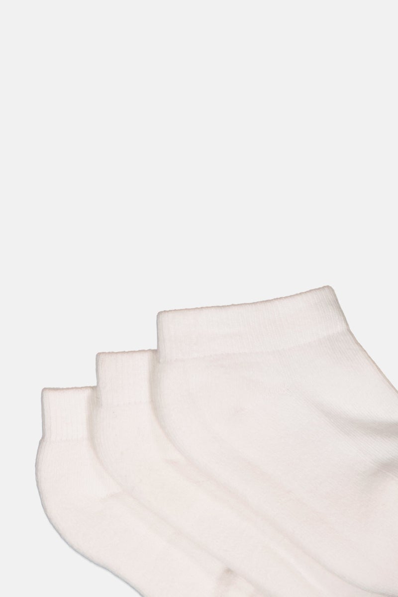 DKNY Kids Boy 6 Pairs Brand Logo Ankle Socks, White - Image 2