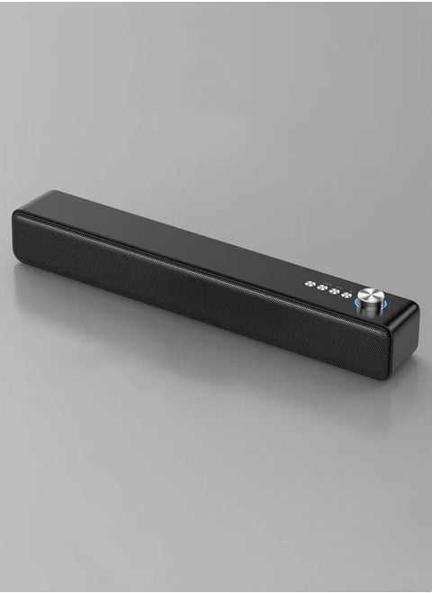 Bluetooth speaker, high volume, home long simple style subwoofer speaker, universal Bluetooth/wired dual-mode connection to TV and computer, high-quality audio