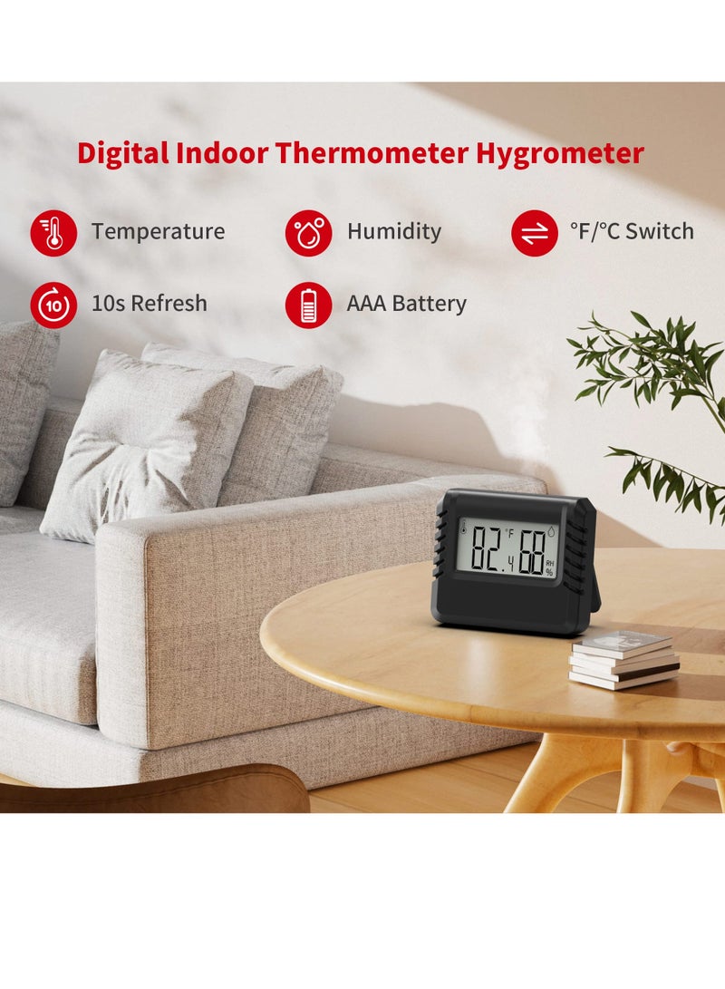 SYOSI Thermometer Hygrometer for Home Room Thermometer Indoor Hygrometer Digital Temperature and Humidity Monitors for Home Baby Room Basement Office - Image 4