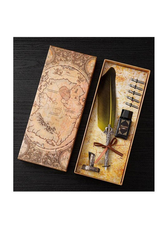 Art Feather Ink Pen Writing Set - Image 2