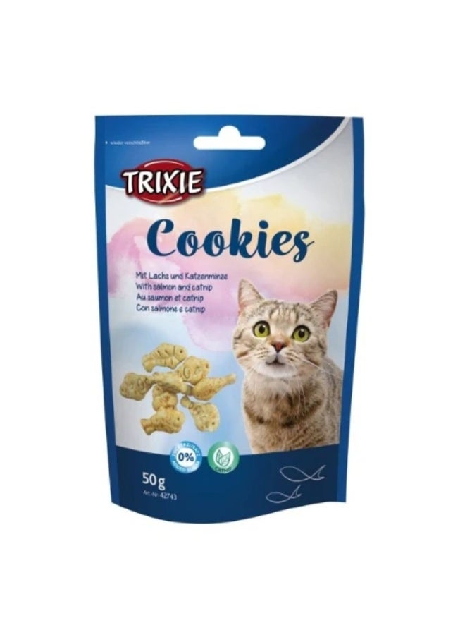 Trixie بسكويت مع السلمون والنعناع البري لعلاج القطط - Image 1