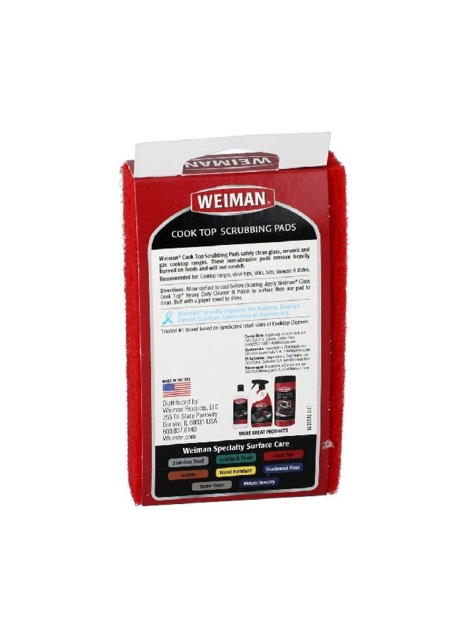 Weiman 3-Piece Non-Scratch Durable Cook Top Scrubbing Pad 12.7 x 7.9 cm 45 - Image 5