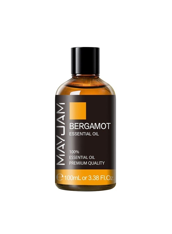 MAYJAM زيت البرغموت العطري، زيوت MAYJAM النقية الممتازة، 3.38 أونصة سائلة حجم كبير لصنع الشموع والصابون، مثالي للاستخدام في المنزل والمكتب والسيارة واليوغا - Image 2
