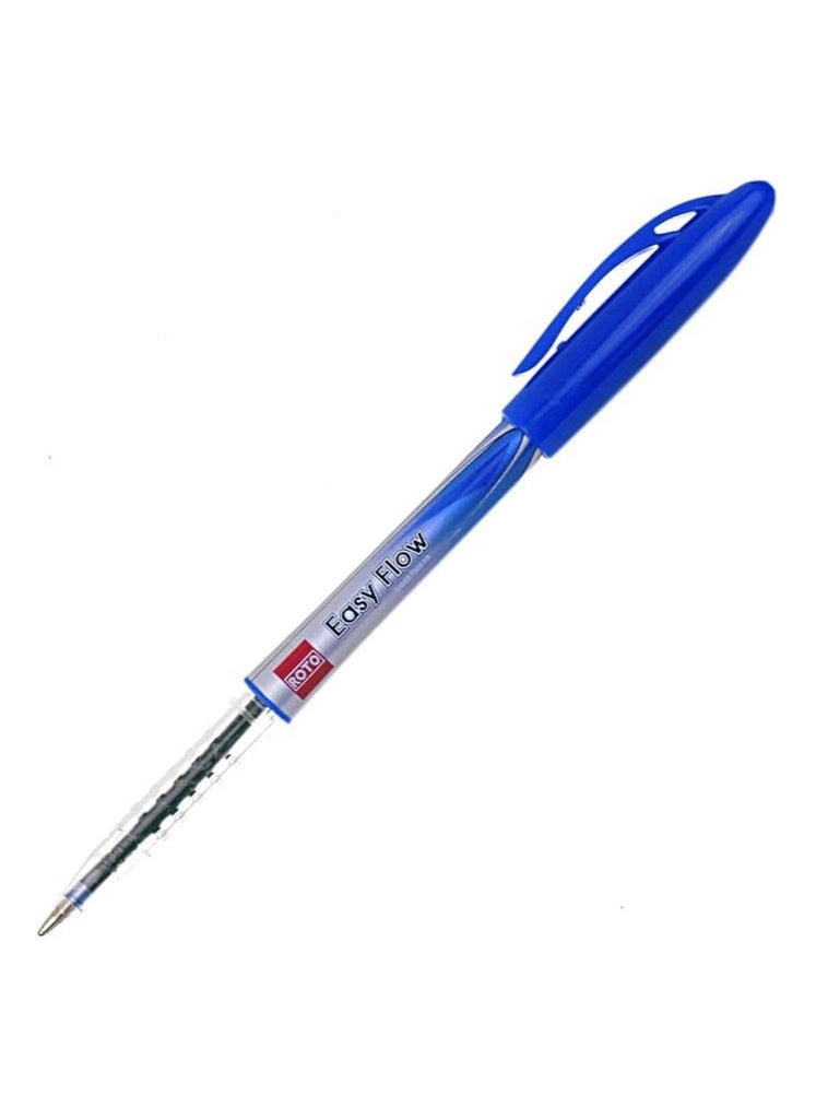 Roto Roto easy flow ballpoint pen, 1.0 mm, blue - pack of 12  - Image 2