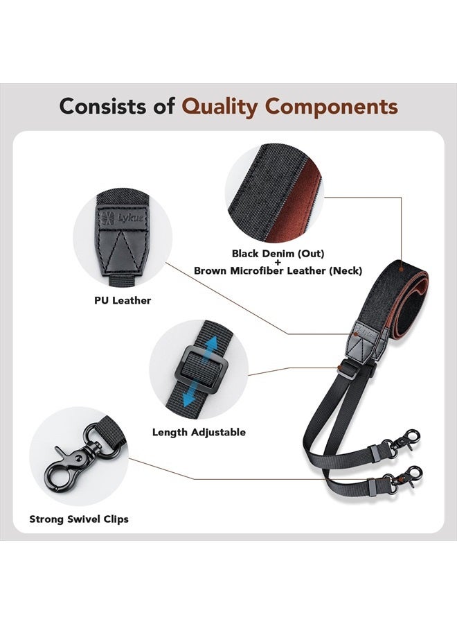 Lykus 2023 Lanyard/Neck Strap/Leash for DJI RC/RC 2/RC Pro, Black Strap, Crown-shaped Screws, Compatible with DJI Air 3,DJI Mini 3/Pro,Mavic 3 Pro/Classic - Image 3
