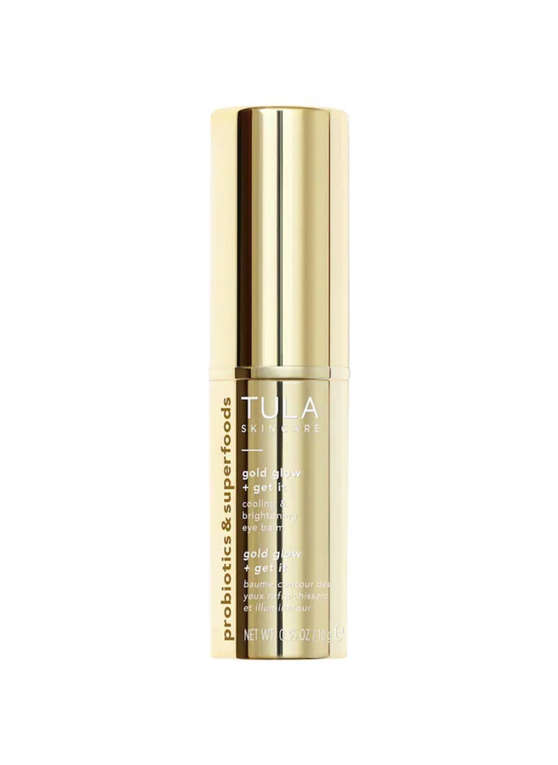 TULA TULA SKINCARE Gold Glow + Get It Cooling & Brightening Eye Balm 10g  - Image 1