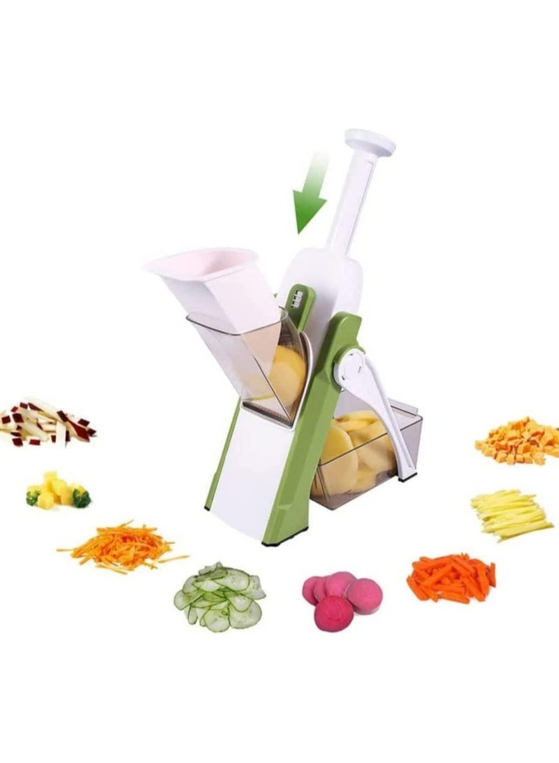 ELTRAZONE Adjustable Slicer,Mandoline Slicer,Vegetable Slicer, Food Chopper,Vegetable Cutter,Quick Dicer Fruit French Fry Julienne - Image 2