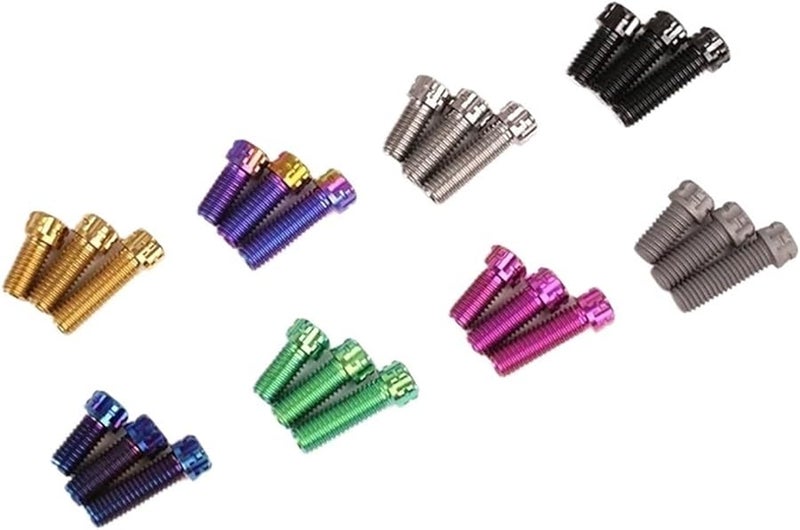 مجموعة براغي رأس سداسي شفة دراجة نارية من التيتانيوم أزرق M8x60mm - Image 1