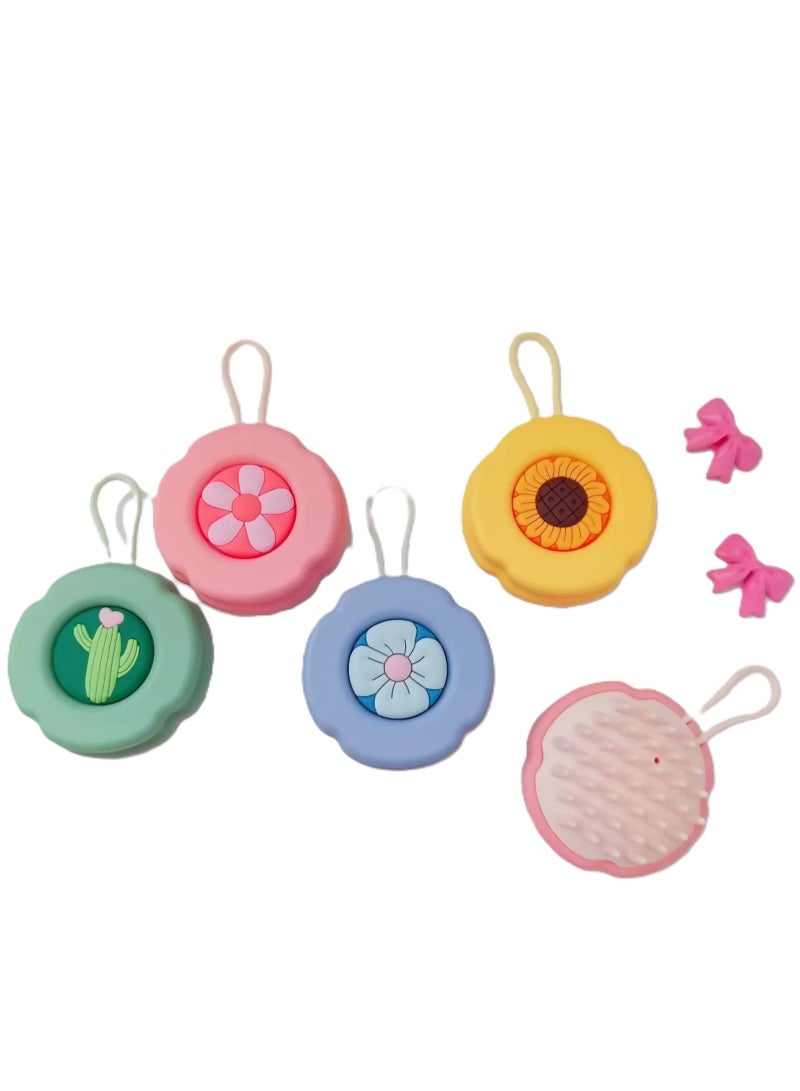 ليفه استحمام بخزان للشامبو او الصابون للجسم و الشعر متعدده الاستخدامات لون عشوائي - Image 2