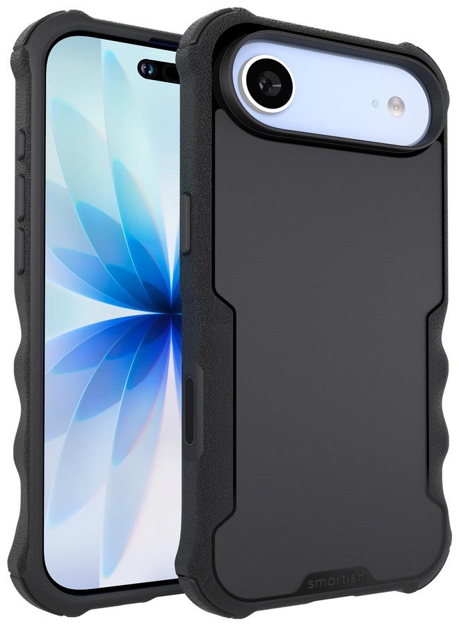 Smartish® iPhone Air MagSafe Case - Gripzilla Protective Magnetic Case [Rugged + Tough] Heavy Duty Grip Armored Cover w/Drop Tested Protection for Apple iPhone Air - Black Tie Affair - Image 1