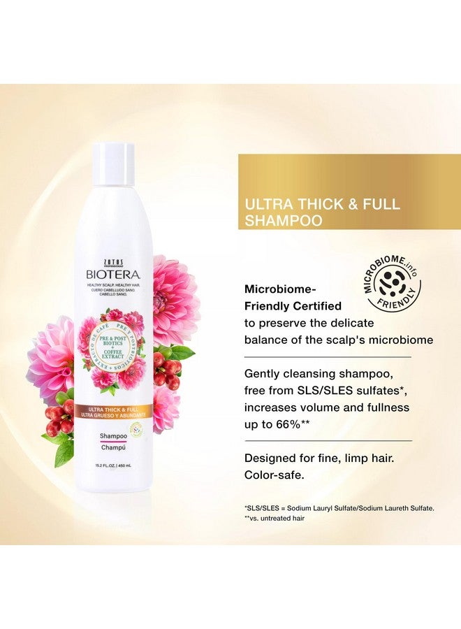 بيوتيرا شامبو بيوتيرا فائق الكثافة والكثافة | للشعر الخفيف أو الخفيف | صديق للبيئة | نباتي وخالٍ من الاختبارات على الحيوانات | خالٍ من البارابين والكبريتات | آمن على الصبغات | 32 أونصة سائلة - Image 2