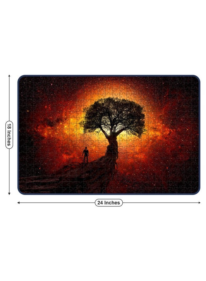Webby Man Under A Tree Painting Jigsaw Puzzle, 500 Pieces - Image 5