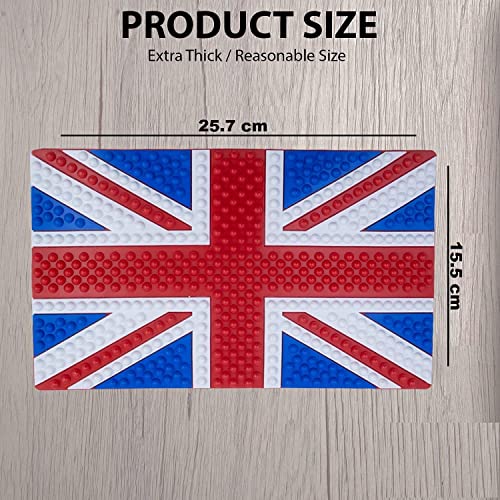 SARTE QM-90 Car Dashboard Mat, Car Non Slip Dashboard Mat, Anti Slip Rubber Mat Original Washable Mat Suitable for All Cars (1 Pcs-Large Size) Multi-Colored - Image 4