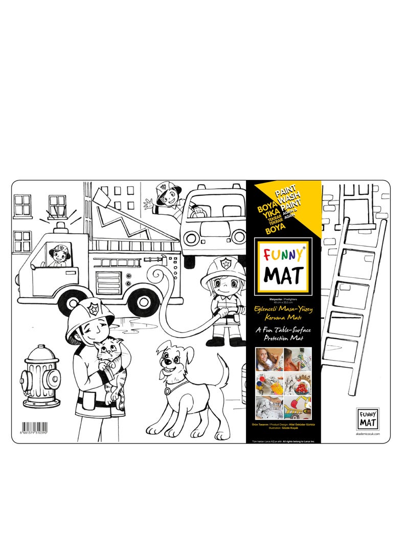 Funny Mat Washable Silicone Coloring Pads Notebooks and Mat Amusement Park - Image 1