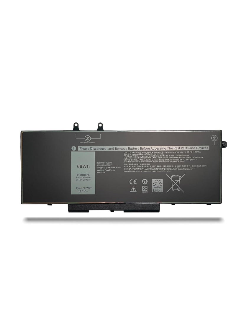 Terabyte REPLACEMENT 15.2V 68Wh 3HWPP Laptop Battery Compatible with  03HWPP 10X1J N2NLL 1VY7F 3YNXM 451-BCMN Latitude 5401 5410 5411 5501 5510 5511 3541 3551 Series - Image 1