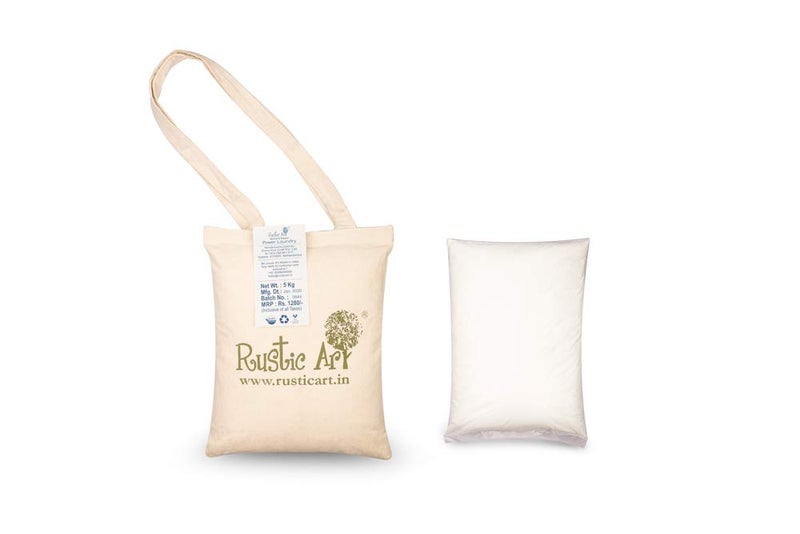 Rustic Art Biodegradable Power Laundry | Enriched With Neem & Lemon | Family Pack 5kg | Front & Top Load | Hard Water Compatible - Image 3