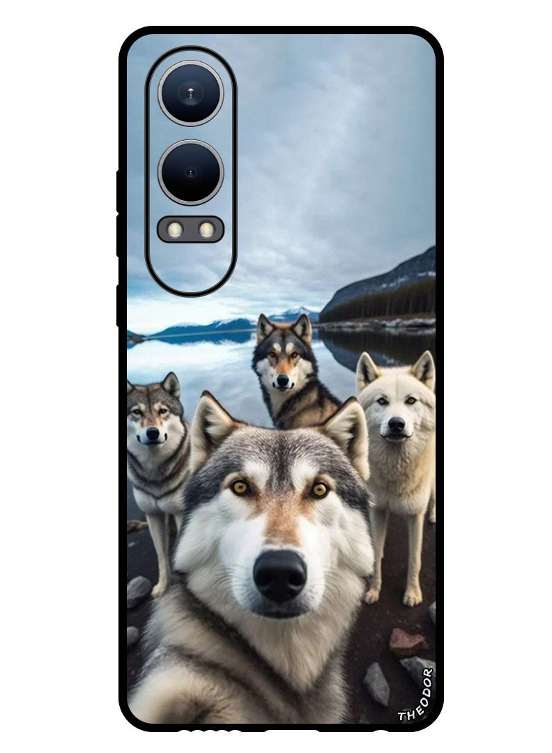 Theodor Protective Case Anti Scratch Shock Proof Bumper Cover For OnePlus Nord CE4 Lite Wolf Selfie - Image 1