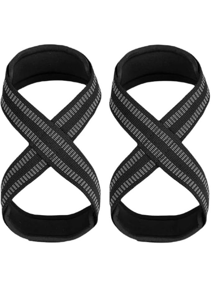 في سبورت أحزمة رفع الاثقال متينة على شكل 8 للرجال والنساء لرفع الاثقال وتدريب القوة من في سبورت - Image 1