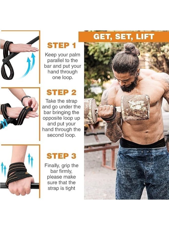 في سبورت أحزمة رفع الاثقال متينة على شكل 8 للرجال والنساء لرفع الاثقال وتدريب القوة من في سبورت - Image 3