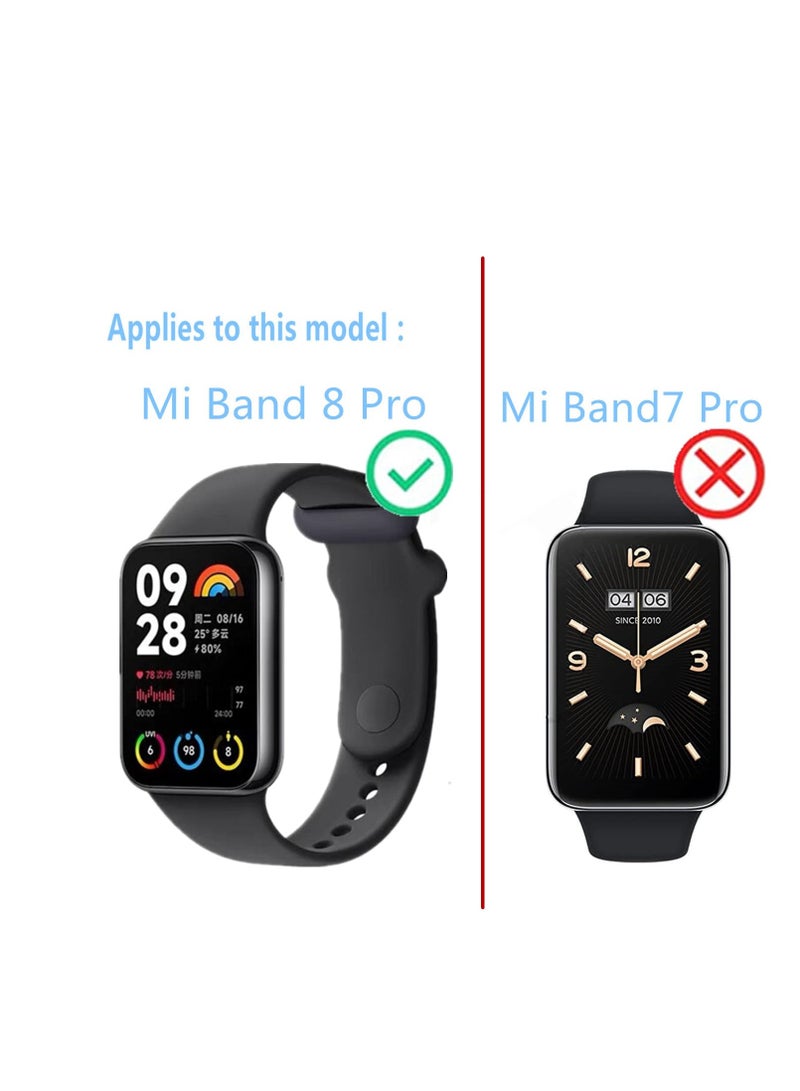 Excefore Screen Protector For Xiaomi Mi Band 8 Pro, Full Cover Clear HD Protective Film, Premium SOFT TPU Film Guard Cover, Easy Installation, 3PCS - Image 4