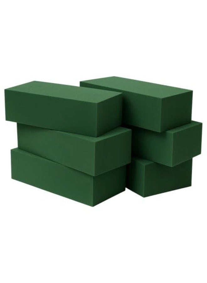 Mindful Design Premium Dry Floral Foam Blocks for Flower Arrangements, 6pk - Floral Foam for Artificial Flowers & Plant Decoration, Green Foam Bricks, Florist Foam Brick, Flower Foam Block Bulk… - Image 1