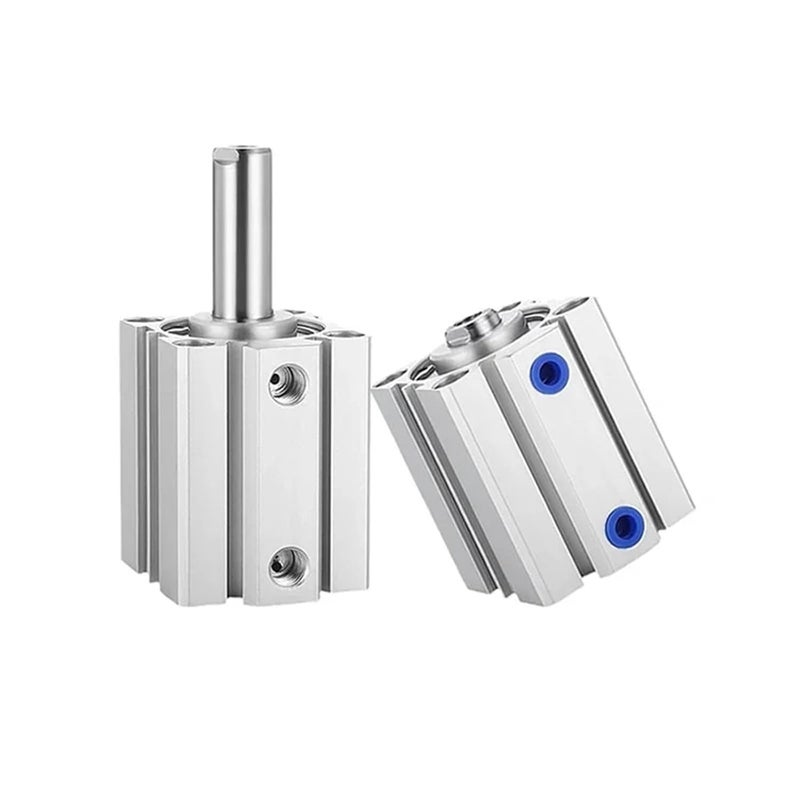 Compact Thin Air Cylinder Double Acting 40mm Bore 15mm Stroke Pneumatic Cylinder - Image 1