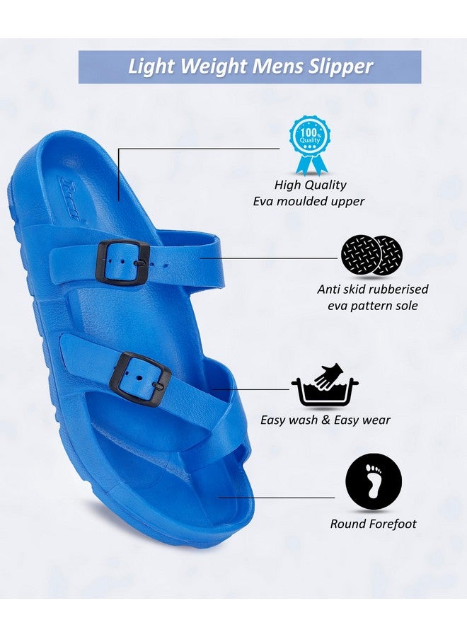 PARAGON K3408G Slippers for Men | Comfortable, Lightweight, Durable Flip Flops with Rubberised EVA Sole | Easy Washable Slip Ons | Ideal for Everyday Use Blue - Image 4