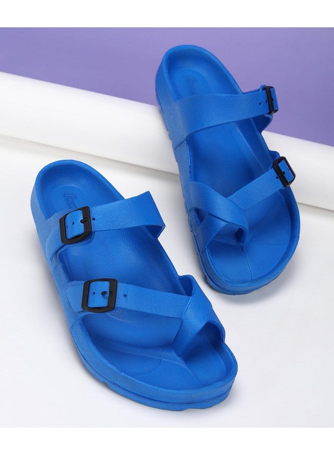 PARAGON K3408G Slippers for Men | Comfortable, Lightweight, Durable Flip Flops with Rubberised EVA Sole | Easy Washable Slip Ons | Ideal for Everyday Use Blue - Image 3