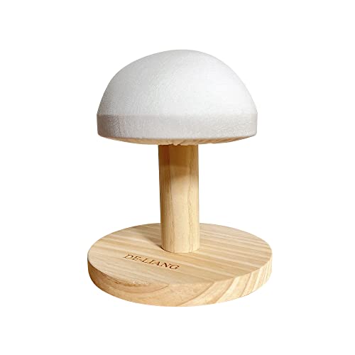 DE-LIANG Bra Wooden Ironing Board Mini Iron Padded Sleeve Pillow Board Stool with Round Base for Small Table top Pressing pad ham, Long-7.1 Inch, (DLIB50-BEIGE) - Image 1