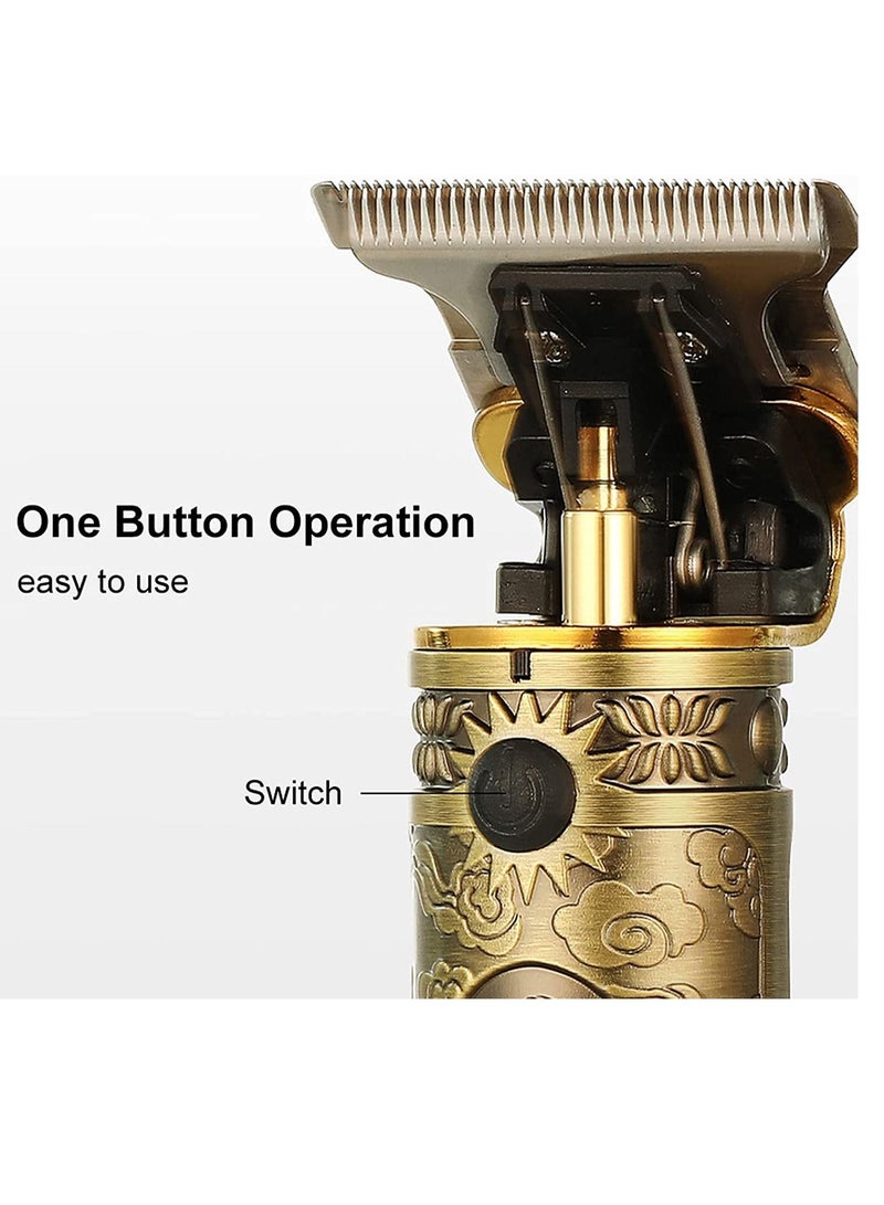 VGR Hair Clippers for Men Electric Haircut Hair Trimmer with Guide Combs LCD Display Adjustable Cordless & Rechargeable Electric Shaver Haircut Clipper for Beginners Salon Barbers Trimming - Image 5