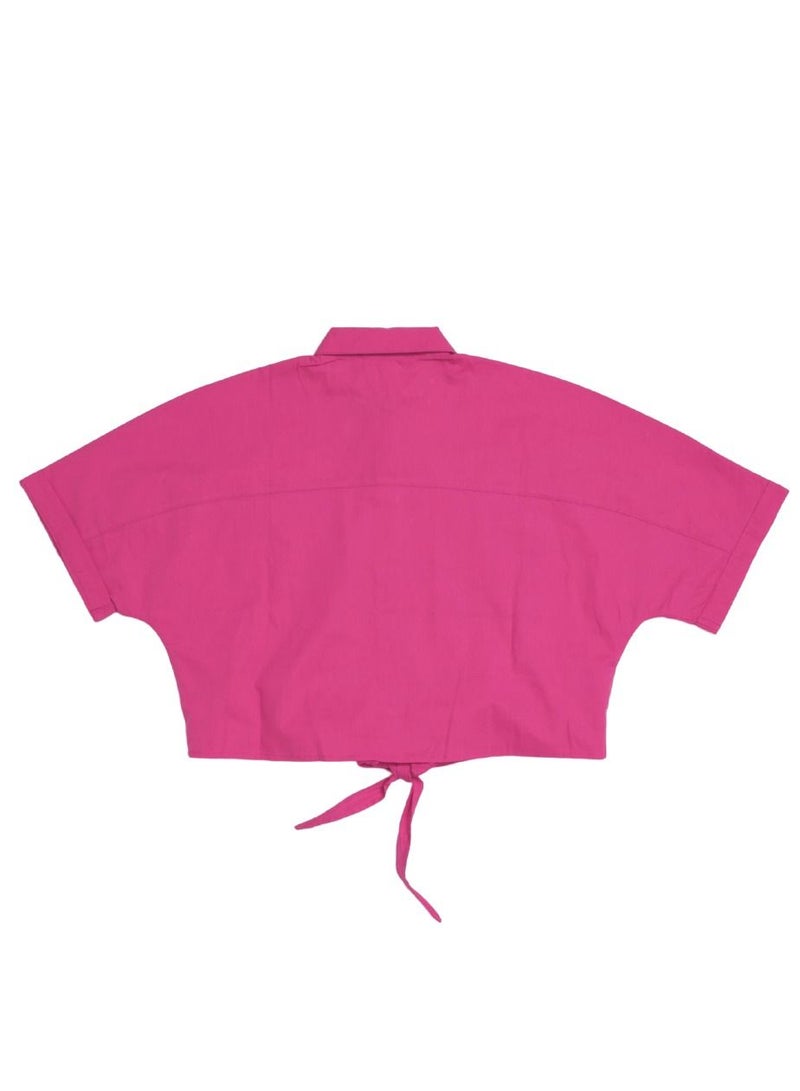 AIKO - Girls cotton Pink Top and Floral Pants Set 9-10Years - Image 4