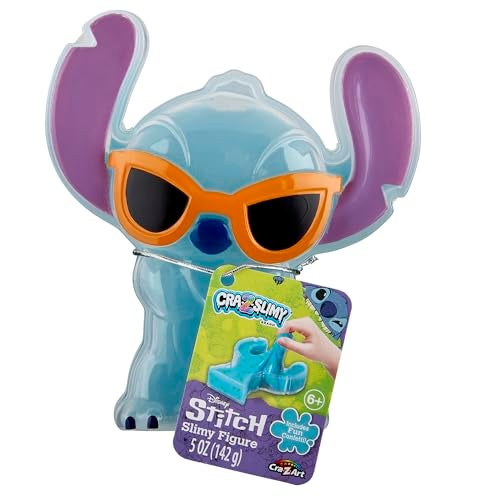 CrazArt CRAZSlimy Cool Stitch Slime Toy Glossy Stretchy Super Soft Smooth Cool Blue Stitch Slime for Boys and Girls Lilo and Stitch Kids Toy Gift - Image 1