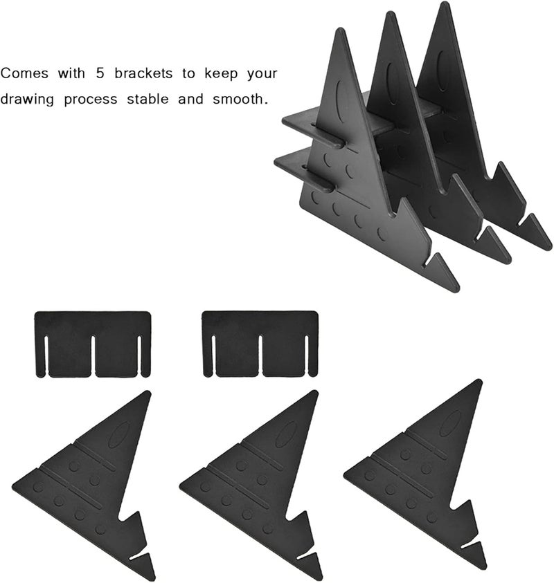 klarako Drawing Board, Portable Stencil Board Light Box Tracing Drawing Board Sketch Mirror Reflection Phone Dimming Copy Painting Limitation Art Sketching Tool for Painters Artists - Image 5