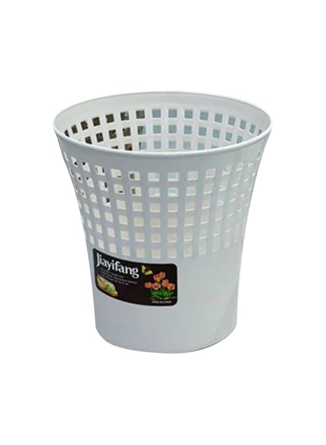 Zaboon Plastic Paper Basket Small Off White