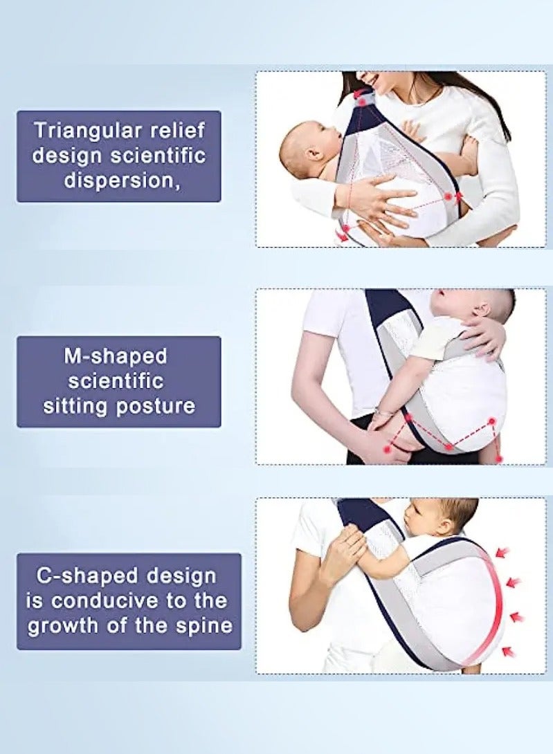 Haidue The baby goes out in front of the waist stool holding carrier, the newborn multi-functional dual-use holding baby artifact free hands - Image 5