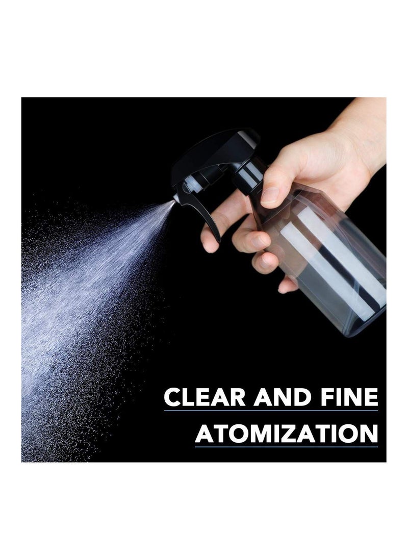 Y&D - Plastic Spray Bottles for Cleaning Solutions, 10 oz Reusable Empty Container with Durable Black Trigger Sprayer 3 Pack - Image 1