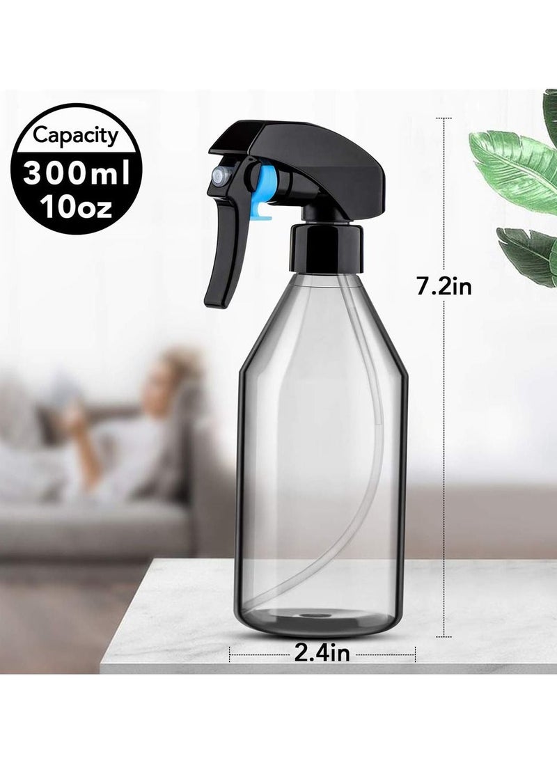 Y&D - Plastic Spray Bottles for Cleaning Solutions, 10 oz Reusable Empty Container with Durable Black Trigger Sprayer 3 Pack - Image 1