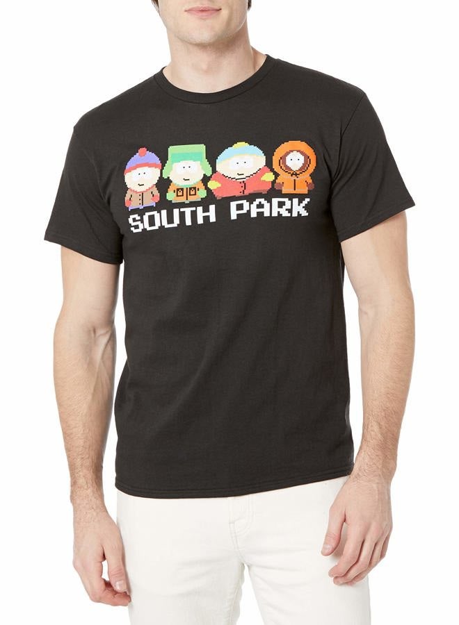 South Park Mens T-Shirt-Kenny, Cartman, Kyle, & Stan-Comedy Central, Black, X-Large - Image 1