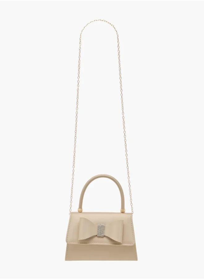 Flora Bella By Shoexpress Womens Bow Detail Satchel Bag With Magnetic Closure