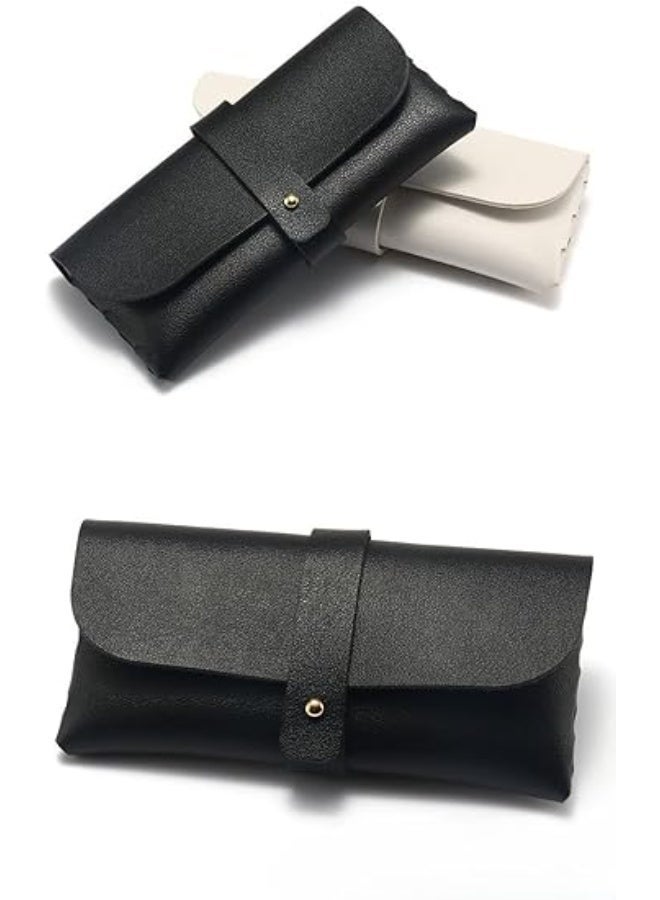 Portable Leather Glasses Case for Men and Women, Shockproof, Durable Eyeglasses Holder and Compact Coin Purse Storage Bag, Lightweight Travel Protective Sunglasses Pouch - Image 5