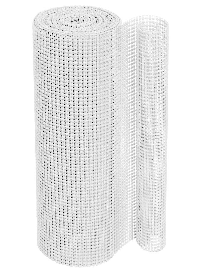 Smart Design Classic Grip Shelf Liner - 18in x 5ft - Non-Adhesive Drawer Liner with Strong Grip Helps Protect and Personalize Your Home Organization and Storage - White - Image 2
