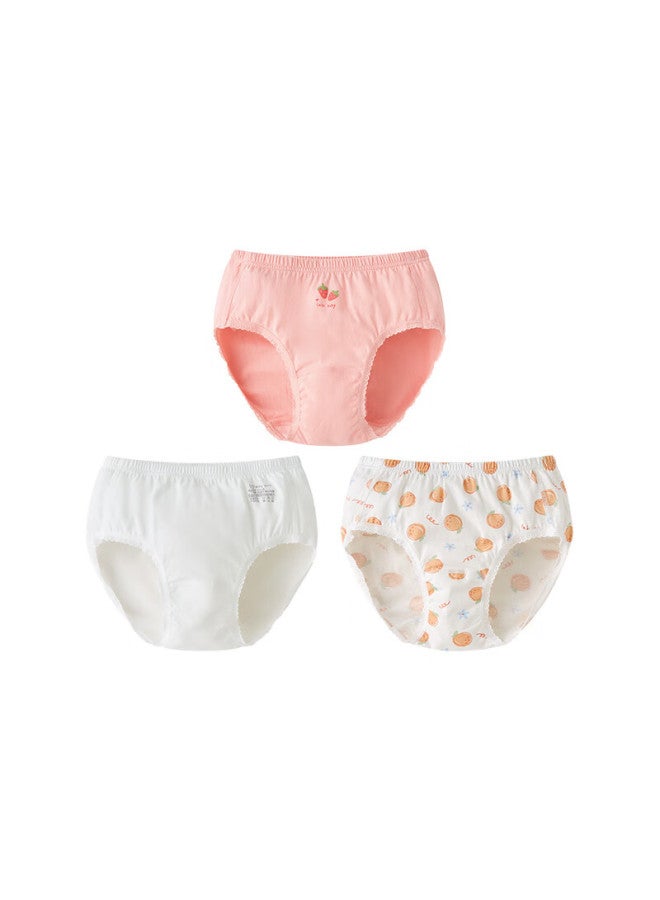 Labi Baby Kids Cotton Girls' Briefs Triangle Underwear Mid-large Children Basic Shorts 3-pack Uniform Color Size 150 - Image 4