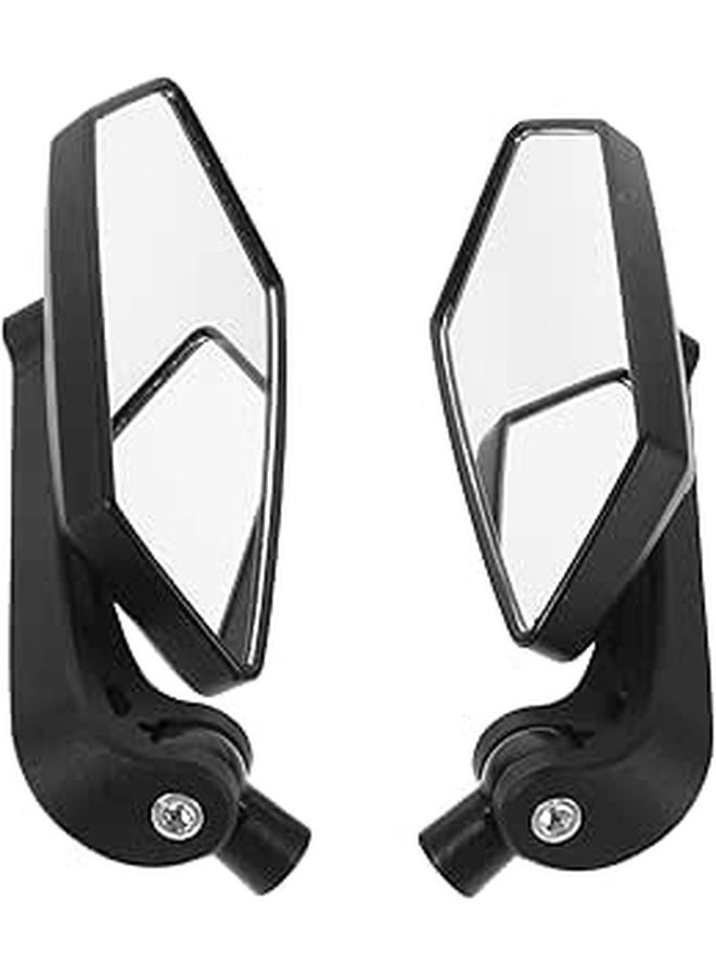 360 Rotatable Wide Angle Bicycle Mirror Bar End Mount For Road Mountain Bike Cycling - Image 1